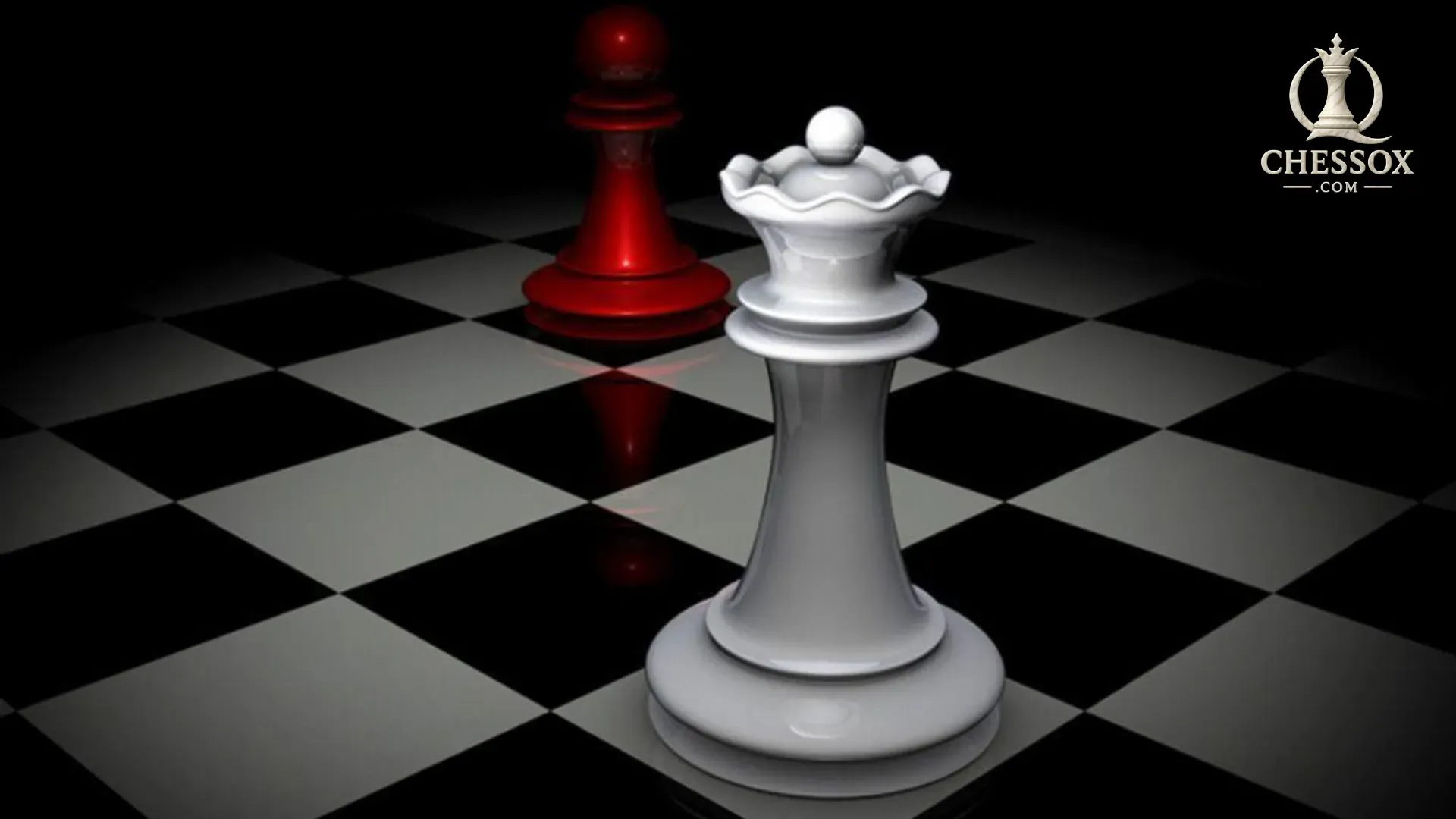 Hands moving chess pieces
